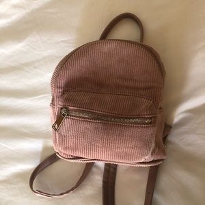 Cute mini pink backpack